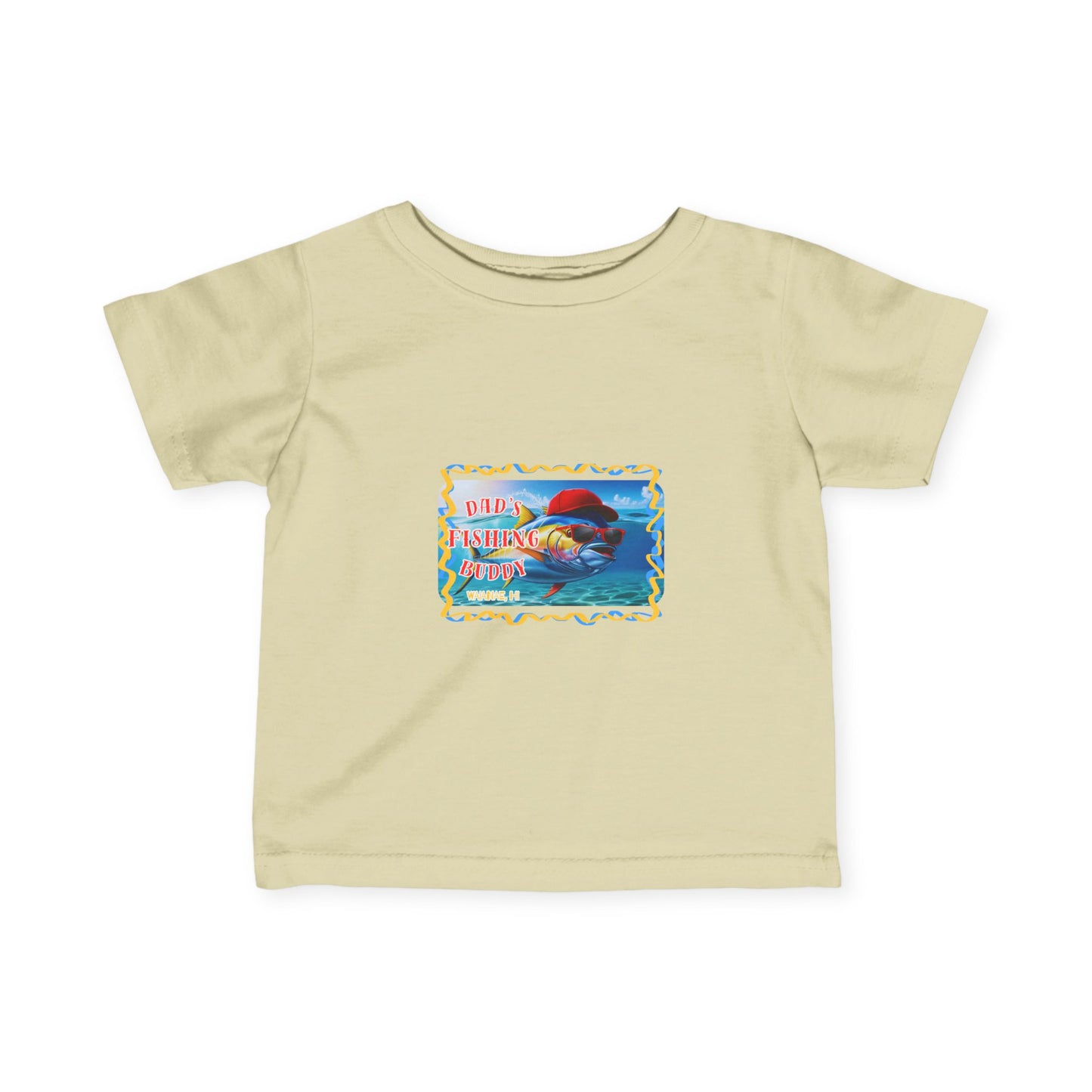 Infant Fine Jersey Tee - "Dad's Fishing Buddy"