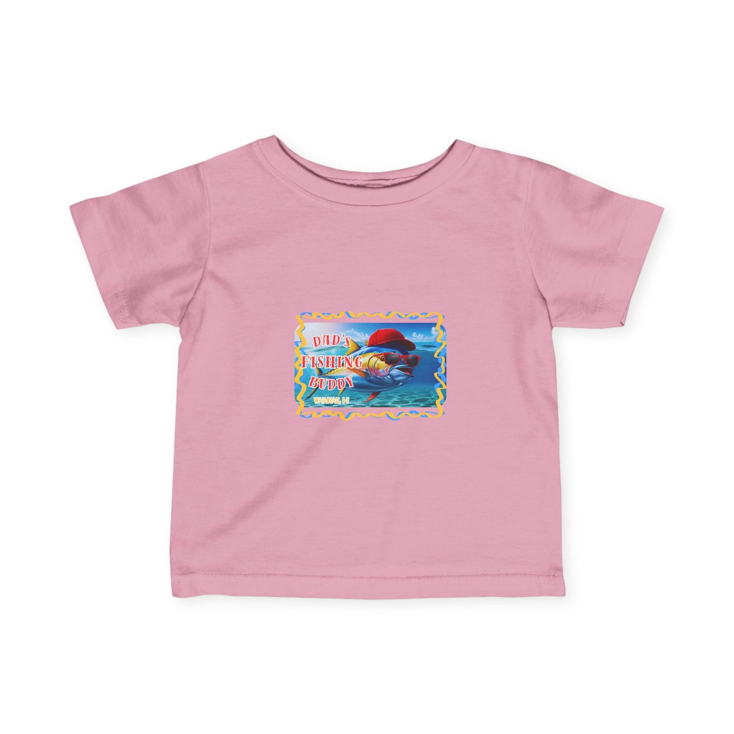 Infant Fine Jersey Tee - "Dad's Fishing Buddy"