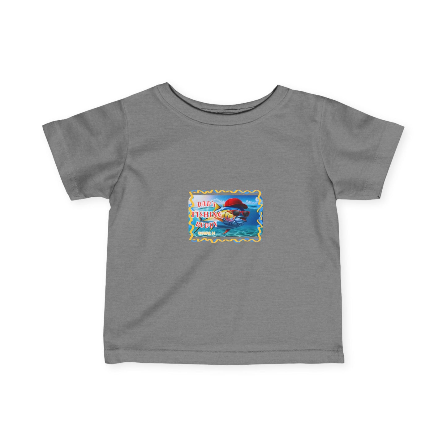 Infant Fine Jersey Tee - "Dad's Fishing Buddy"