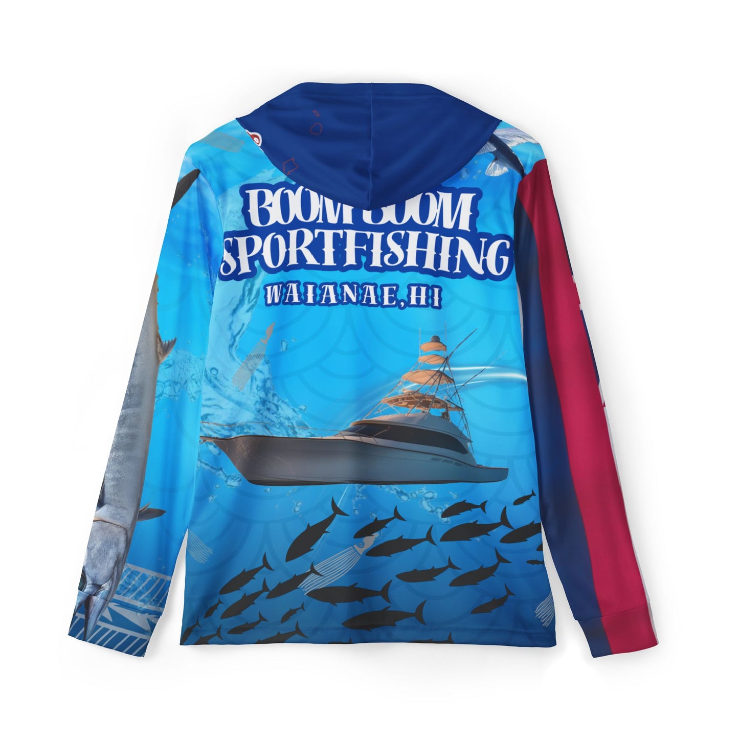 Men's UPF +50 Hoodie - BOOM BOOM Sportfishing - Fishing & Outdoor Adventure