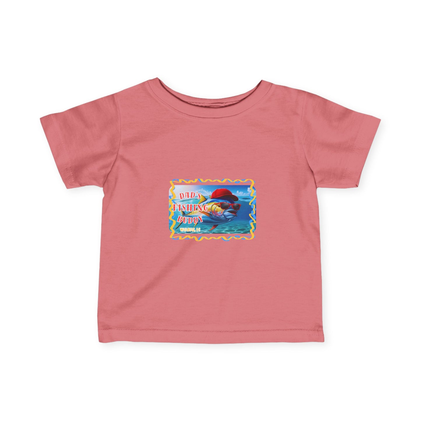Infant Fine Jersey Tee - "Dad's Fishing Buddy"