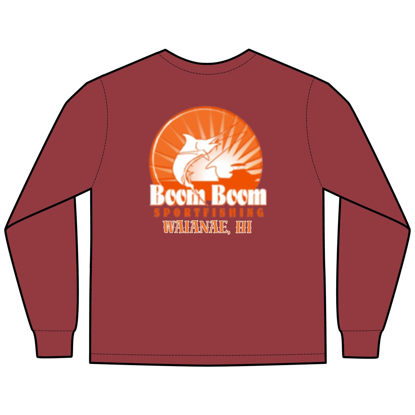 Unisex Fishing Long Sleeve T-Shirt - Boom Boom Sportfishing