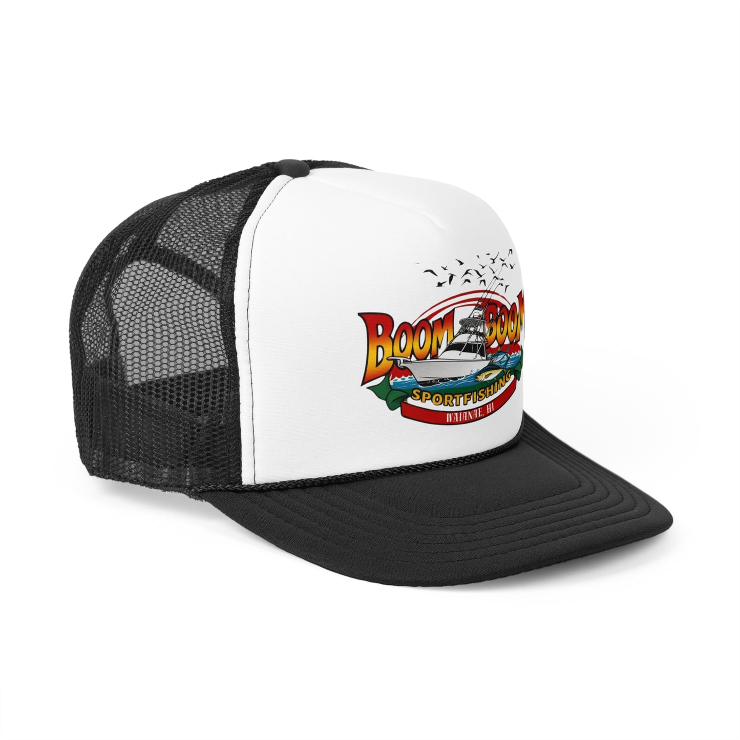 Boom Boom Sportfishing Trucker Cap - Stylish Outdoor Hat for Fishing Enthusiasts