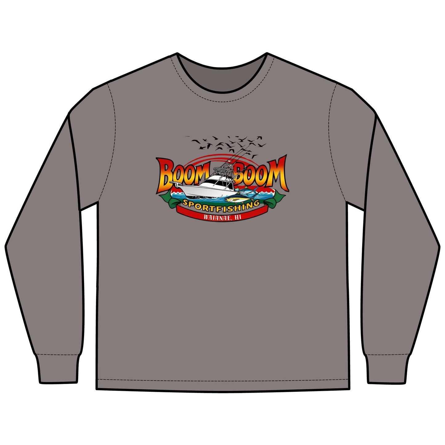 Unisex Fishing Long Sleeve T-Shirt - Boom Boom Sportfishing