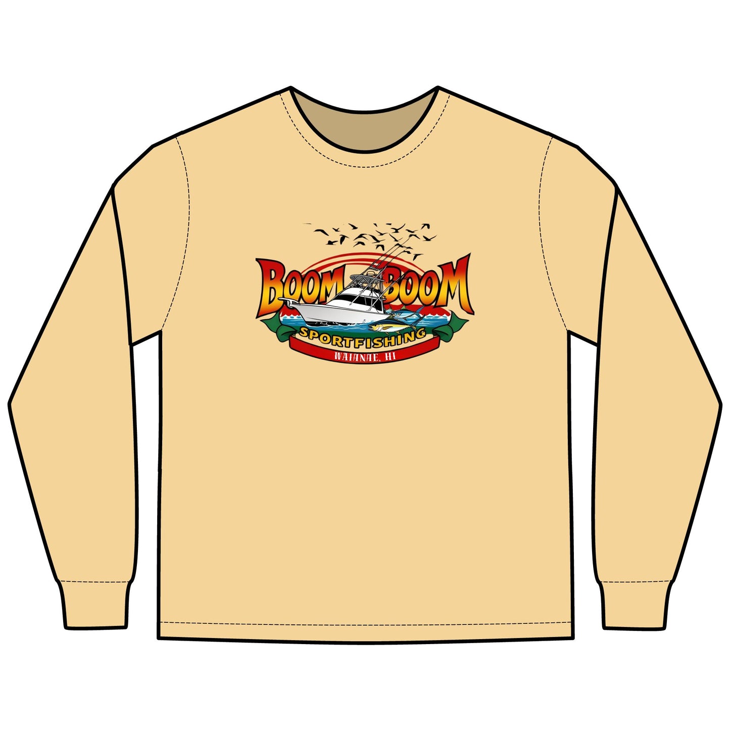 Unisex Fishing Long Sleeve T-Shirt - Boom Boom Sportfishing