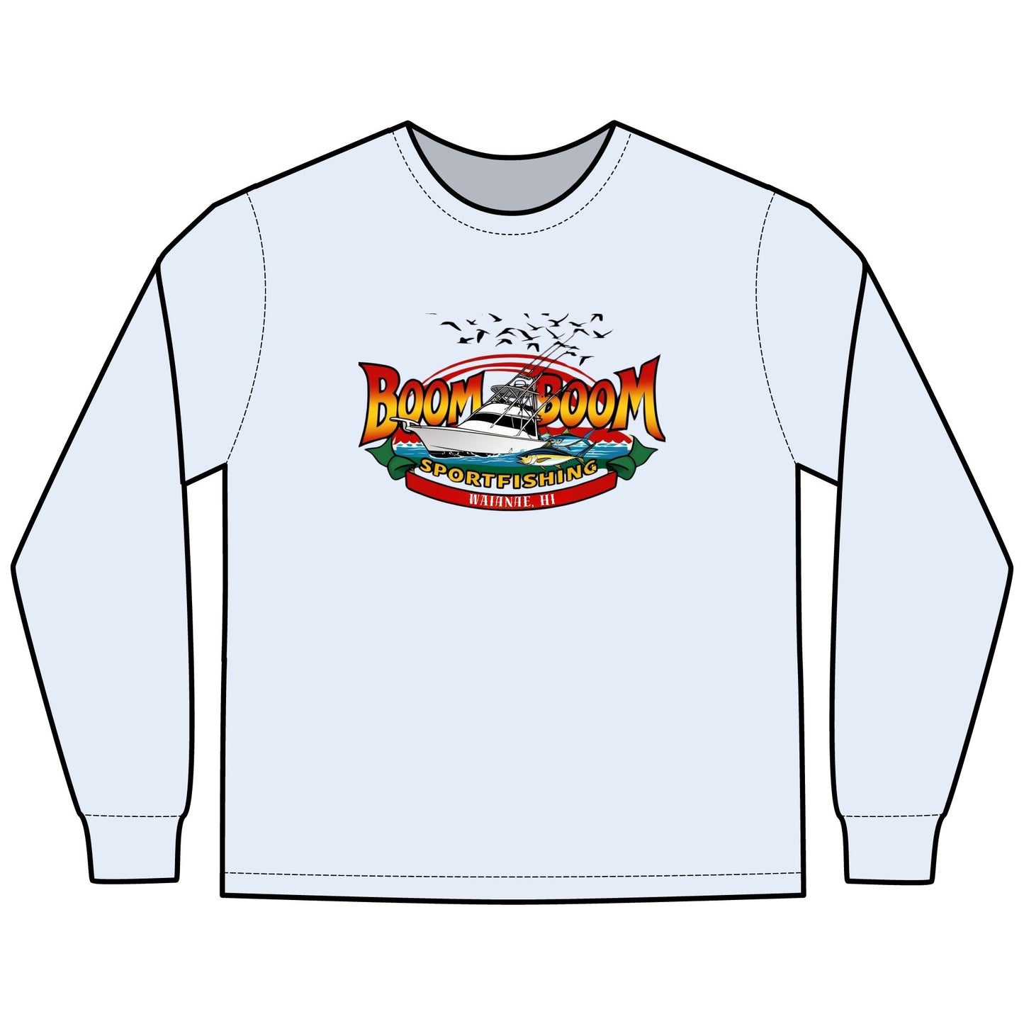 Unisex Fishing Long Sleeve T-Shirt - Boom Boom Sportfishing