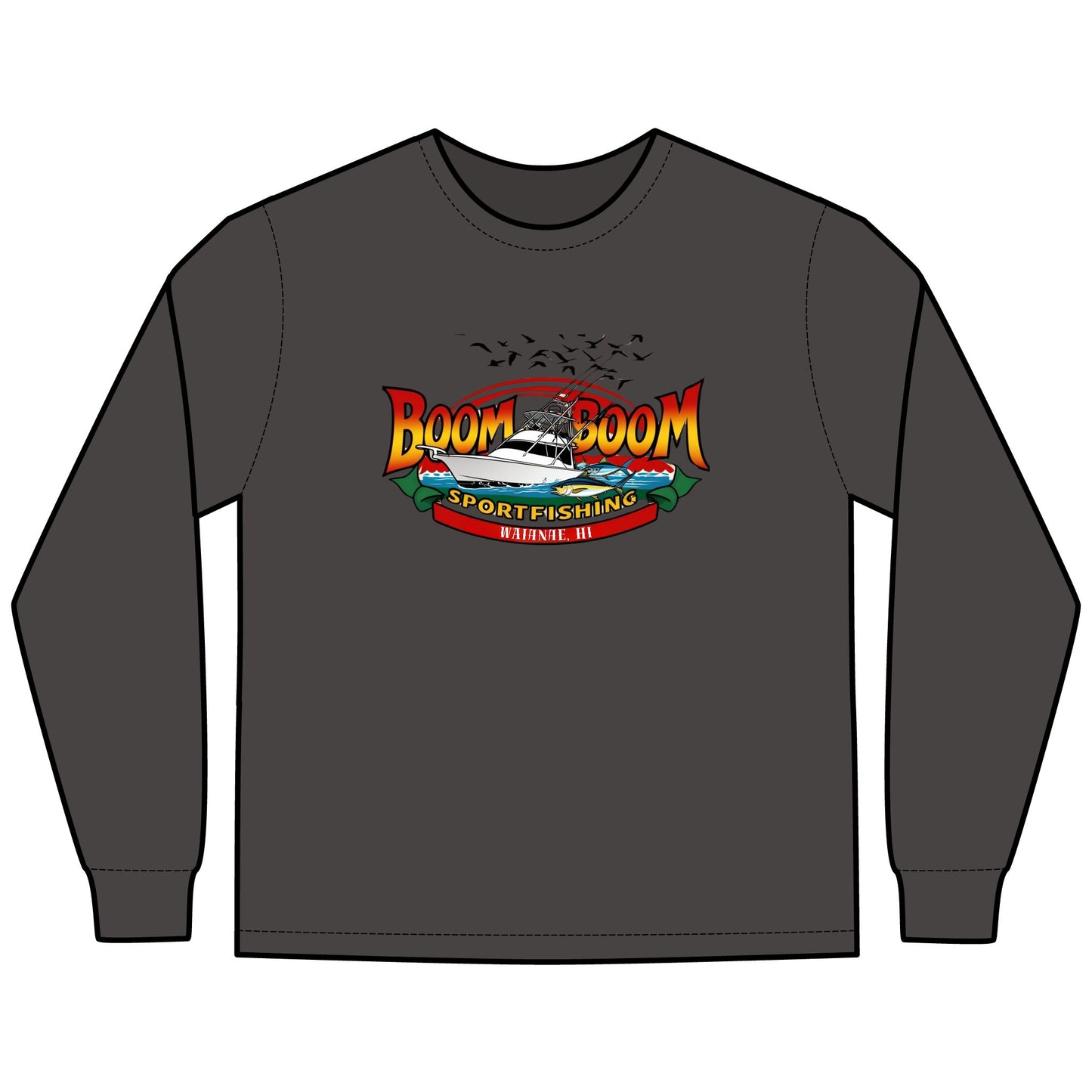 Unisex Fishing Long Sleeve T-Shirt - Boom Boom Sportfishing
