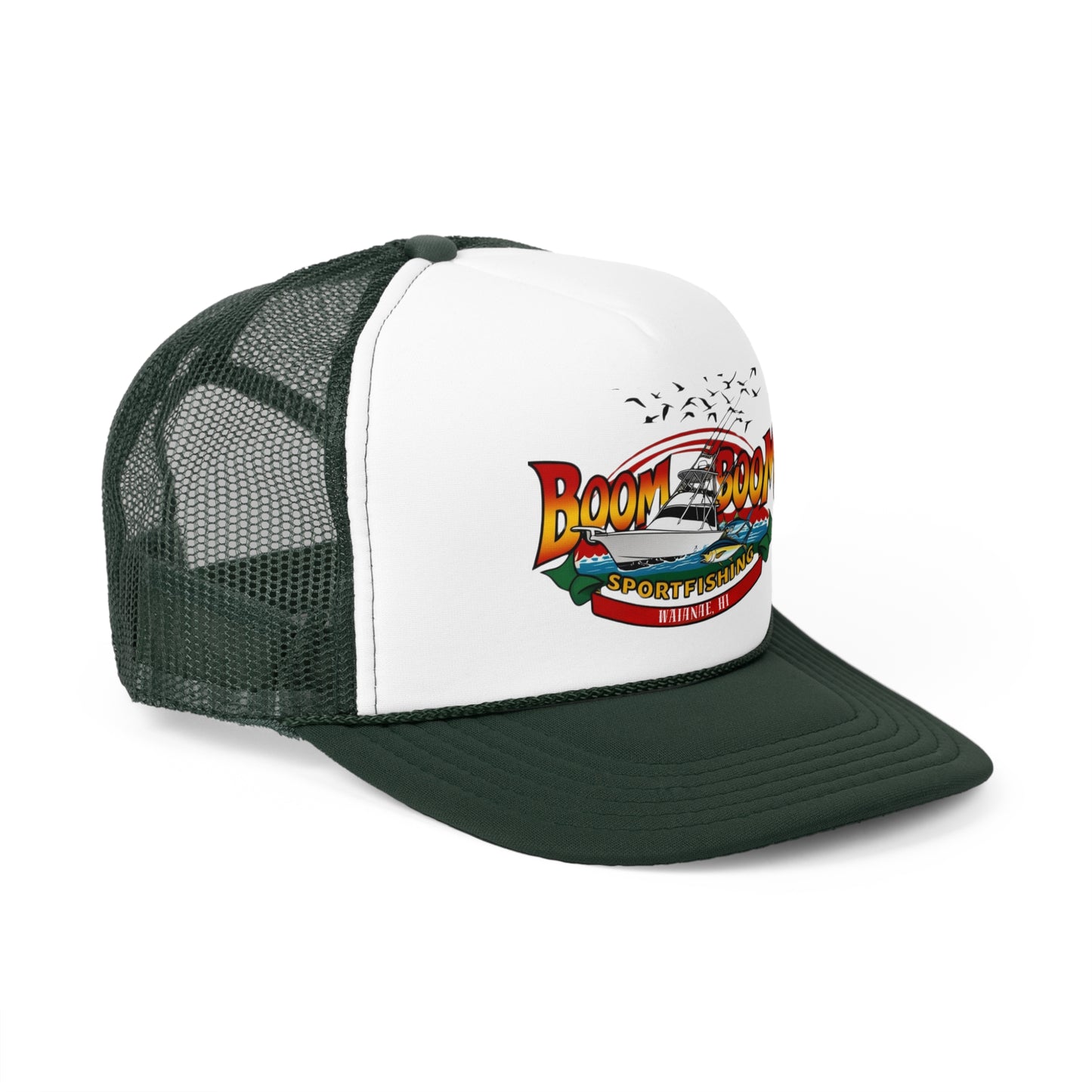 Boom Boom Sportfishing Trucker Cap - Stylish Outdoor Hat for Fishing Enthusiasts